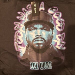 Hot Topic Black and Purple Ice Cube Tee